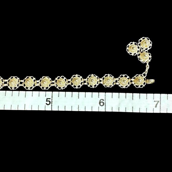 Cuttacki Tarkasi in Orissa Filigree Bracelet 7 inches - Picture 5 of 16